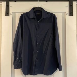 John Varvatos Slim Fit Navy Dress Shirt